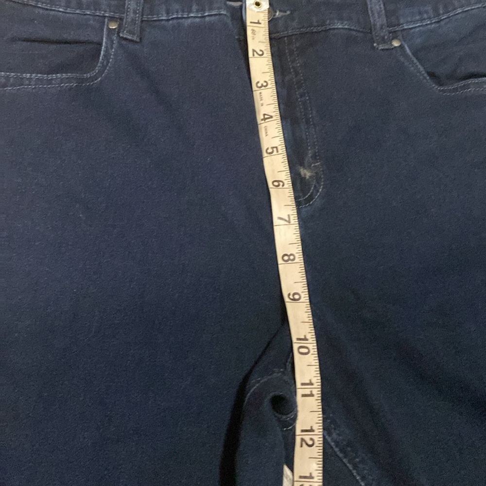 Gloria Vanderbilt Amanda Dark Wash Jeans Size 14 Stretch Straight Leg Denim - Picture 8 of 8